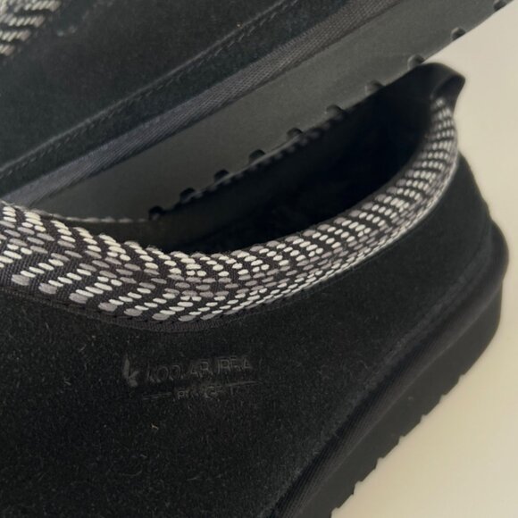 Koolaburra By UGG Men Burree Black Suede Faux Fur Slippers Size 11 - Picture 6 of 7